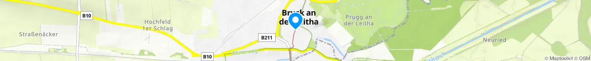 Kartendarstellung des Standorts für Apotheke Zur heiligen Dreifaltigkeit in 2460 Bruck an der Leitha